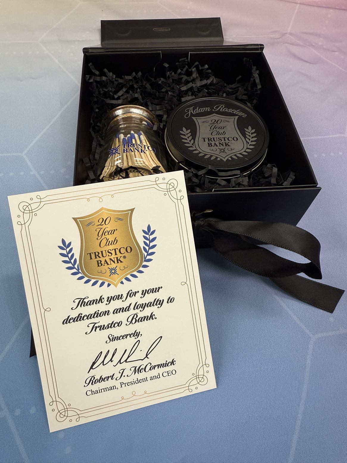 Trustco Bank award in a box